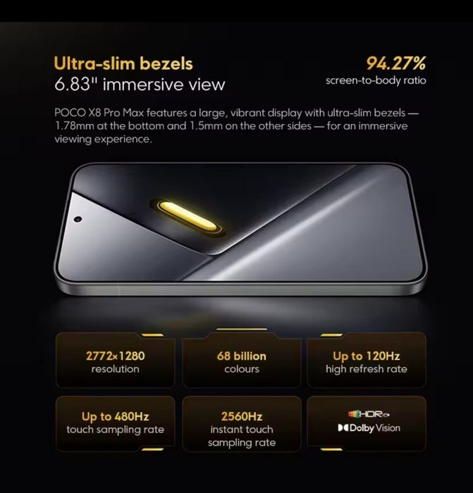POCO F 6  12/512  NFC Глобал версии запечатанный чёрный.