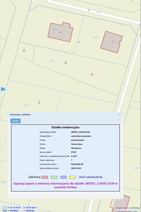 Działka budowlana Stradomno