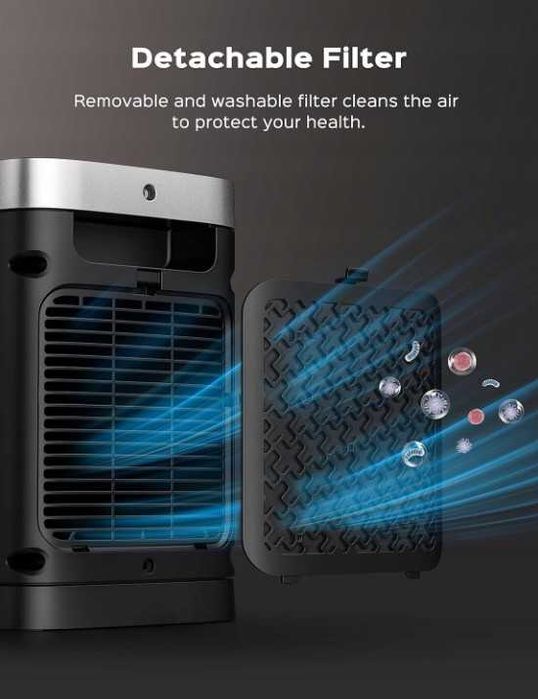 Farelka - ogrzewacz - 1500 W - Chrom, Czarny