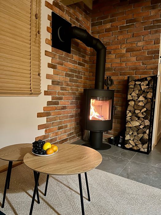 Domek na Mazurach, Kownatki, balia, kominek