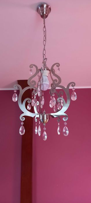 żyrandol/lampa sufitowa z kryształkami