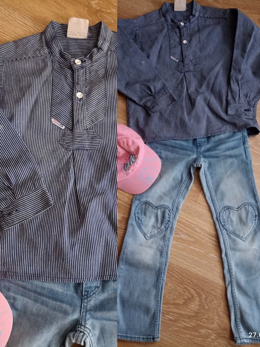 Курточка, джинси, рубашки, желетки розмір 116-122