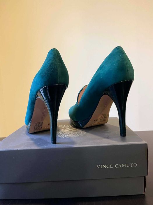 Sapatos Vince Camuto salto alto verdes tamanho 38
