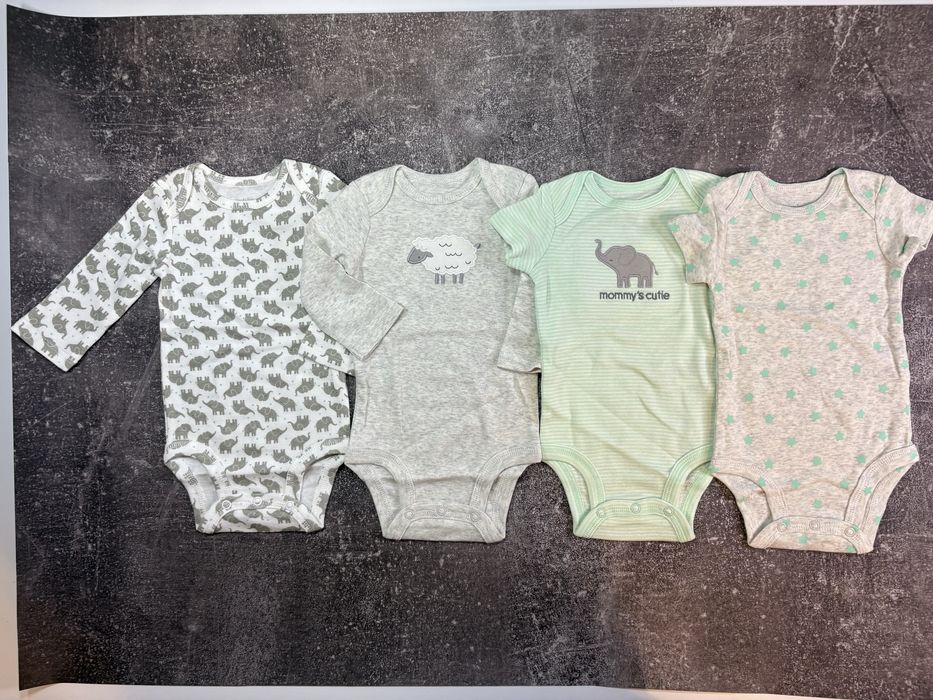 4 szt body dziecięce Simple Joys by Carter 0-3 mies.