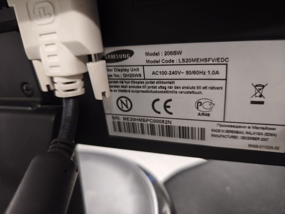 Монітор 20" Samsung 206BW