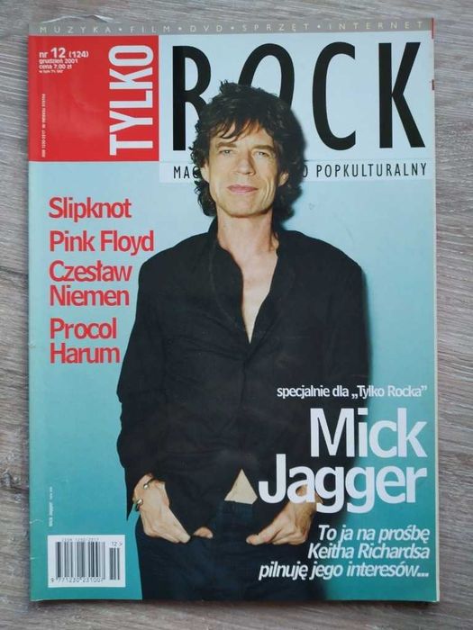Tylko Rock 12/2001 (124), Rolling Stones, Slipknot, Pink Floyd