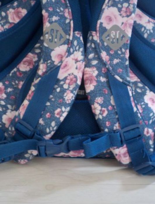 Plecak szkolny w kwiaty