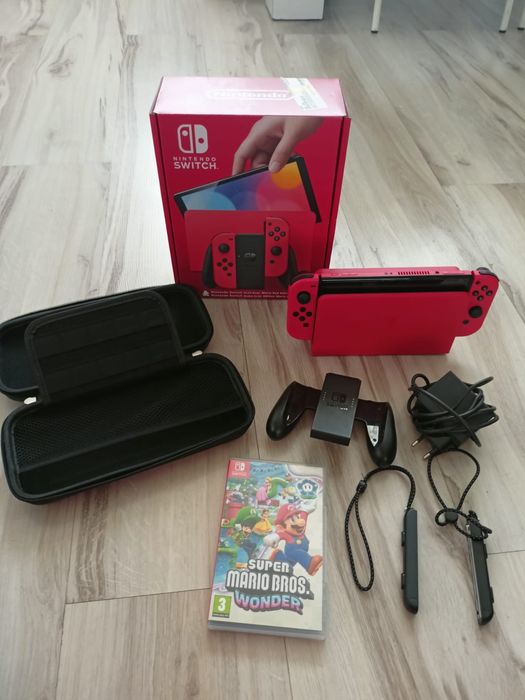 Nitendo switch oled red mario limited edition