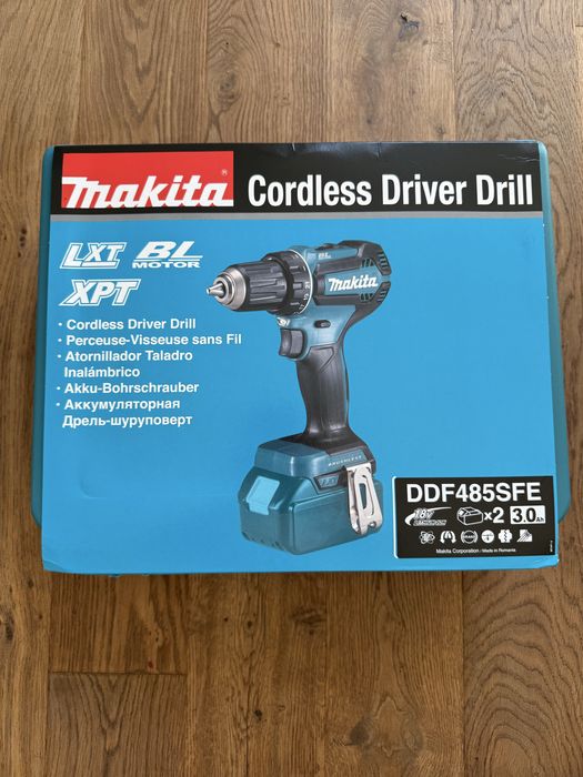 Zestaw Makita Wiertarko-wkrętarka akumulatorowa DDF485SFE 18V x 3,0 Ah