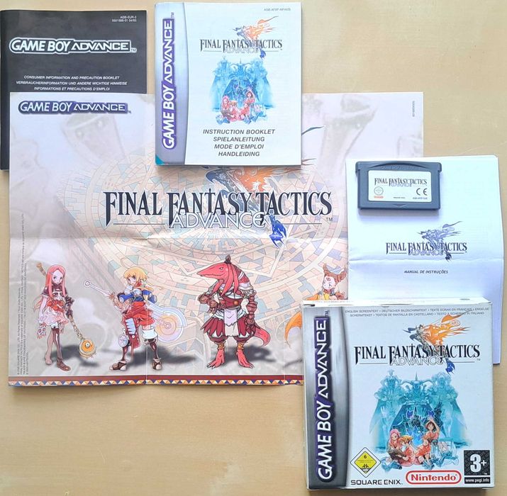 Final Fantasy Tactics Advance GBA - Estado de Coleção (+ Manual PT + Poster Oficial) - CIB