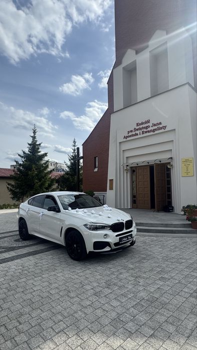 Auto/Samochód do ślubu/na wesele  *Białe BMW X6 f16 * wolny 2026!