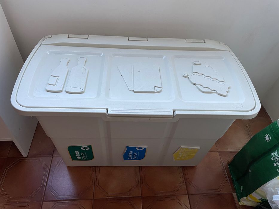 Caixote reciclagem 3 compartimentos