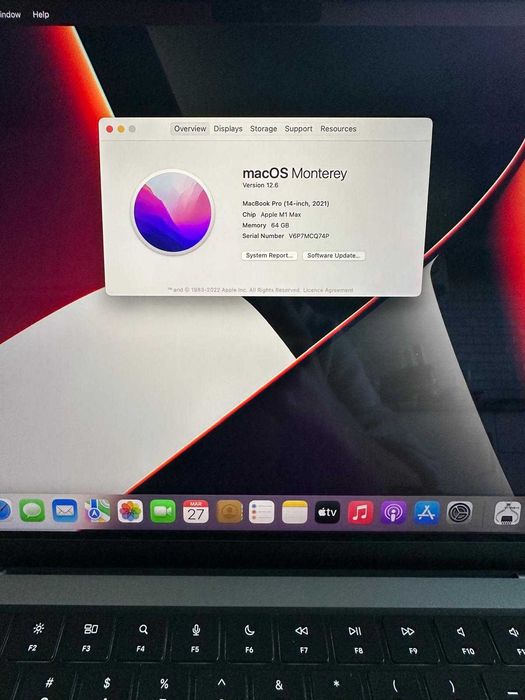 Macbook Pro M1 Max (64 GB) 14 Inch 1TB 2021