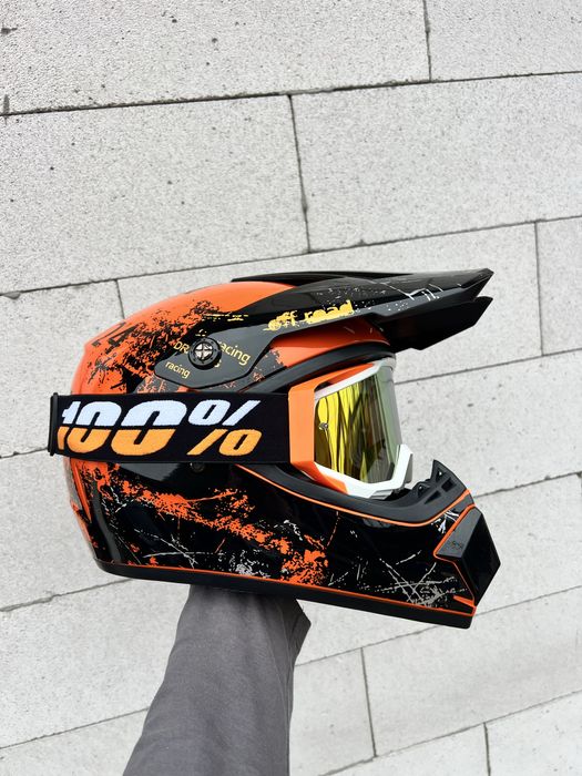 Мотошлем, эндуро шлем, кроссовый шлем, вело шлем, шлем для мотоцикла