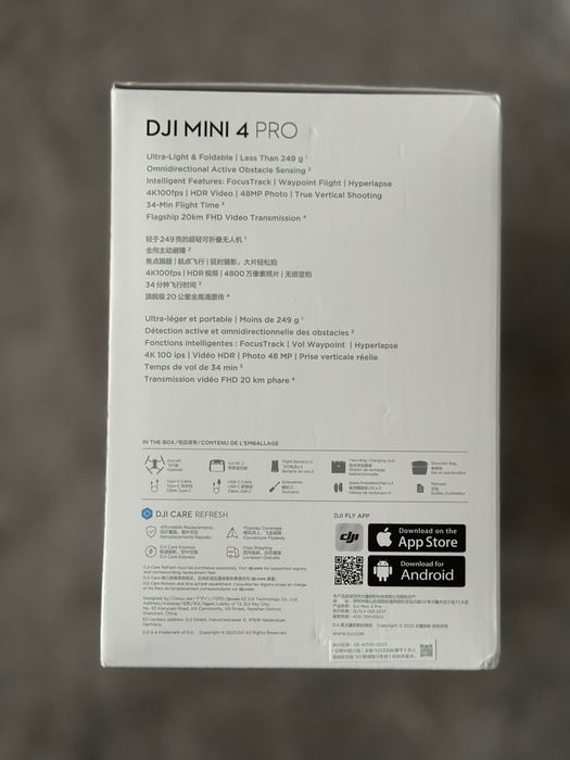 Drone DJI Mini 4 Pro Fly Combo (DJI RC 2) - NOVO