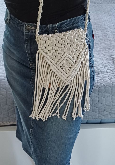 Makramowa Torebka na Telefon – Handmade w Stylu Boho