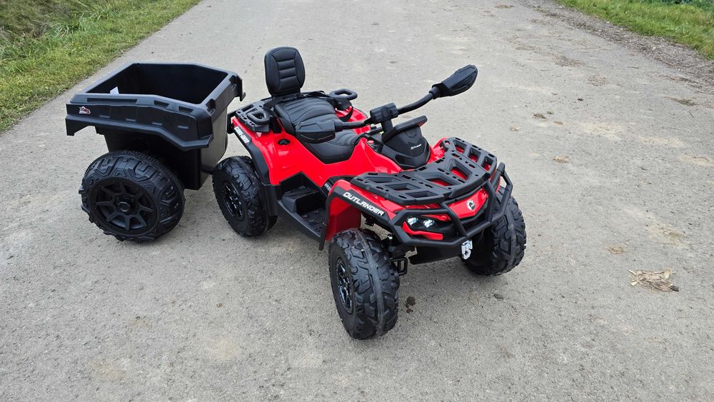 ZESTAW QUAD + PRZYCZEPA outlander na akumulator 24V 800w dla dzieci