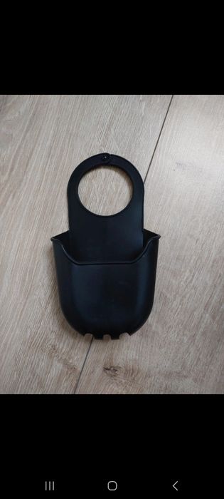 Czarny ociekacz na zmywak kuchenny gąbkę koszyk silikon nowy