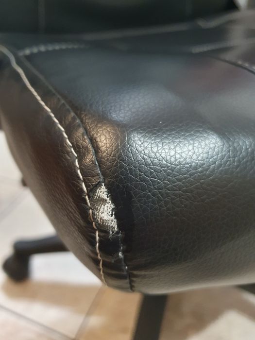 Fotel biurowy, obrotowy, skóropodobny