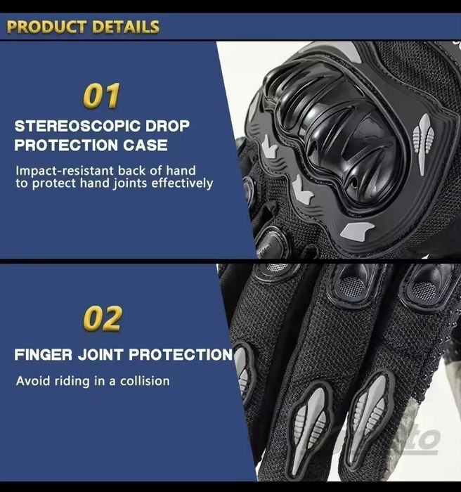 Luvas novas para mota moto com protecoes