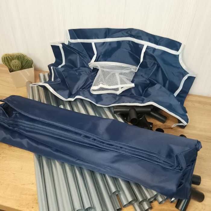 Манеж детский 126х109х65,5 см темно-синий. Дитячий манєж /сухий басейн