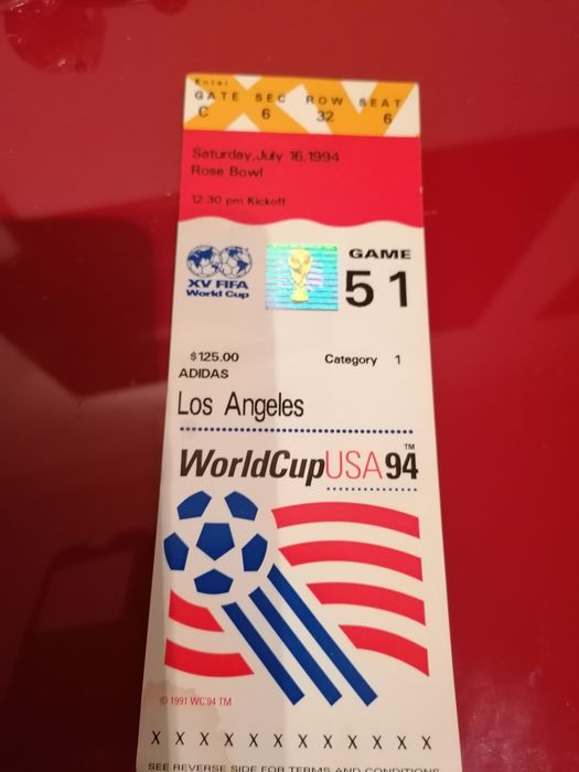 Bilhetes do mundial usa 94