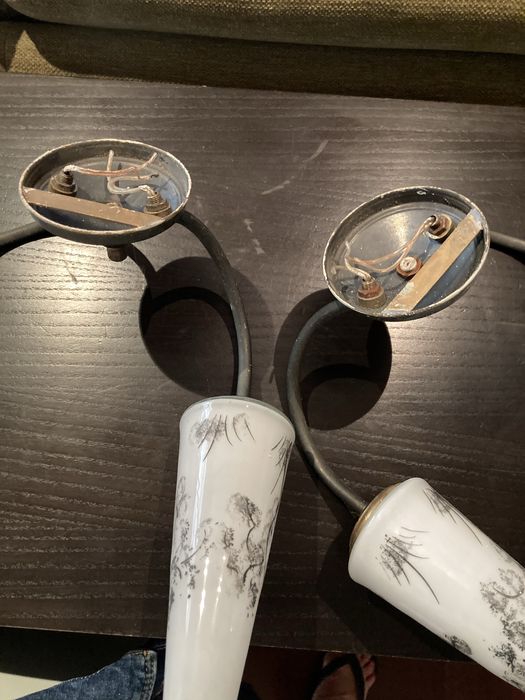 2 pares de apliques de parede,  vintage