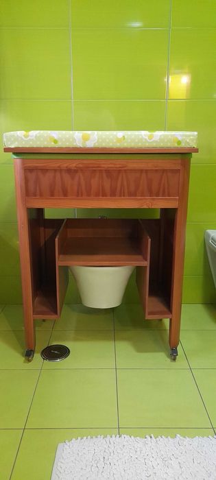 Banheira de bebe com fraldário