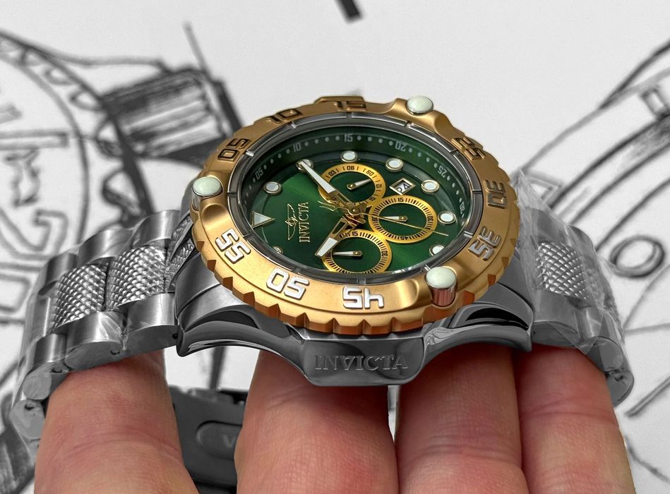 Годинник Invicta 47183 Subaqua POSEIDON Gold 50 mm. 100 MT.