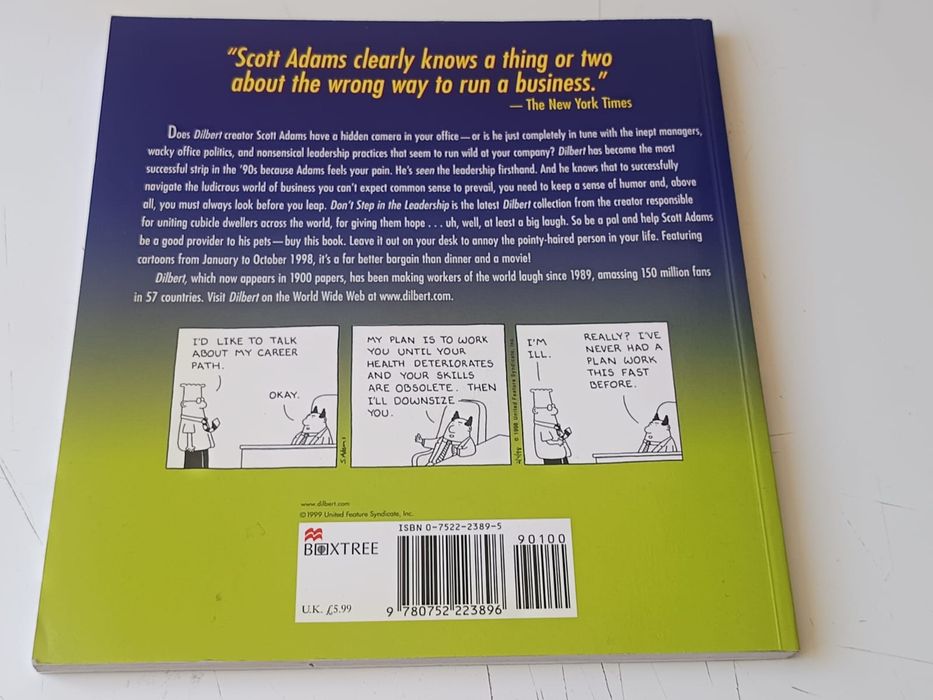 Don't step in the leadership - a dilbert book