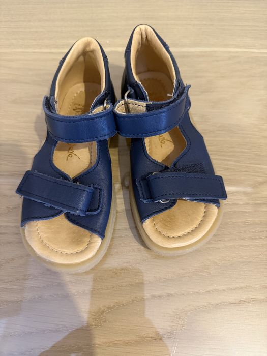 Skórzane sandałki dziecięce MRUGAŁA FLO BLU LICO 27