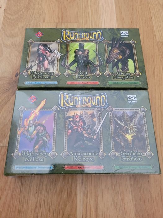 Runebound 2 ed 2 dodatki Kult Runów Awatarowie Kelnova