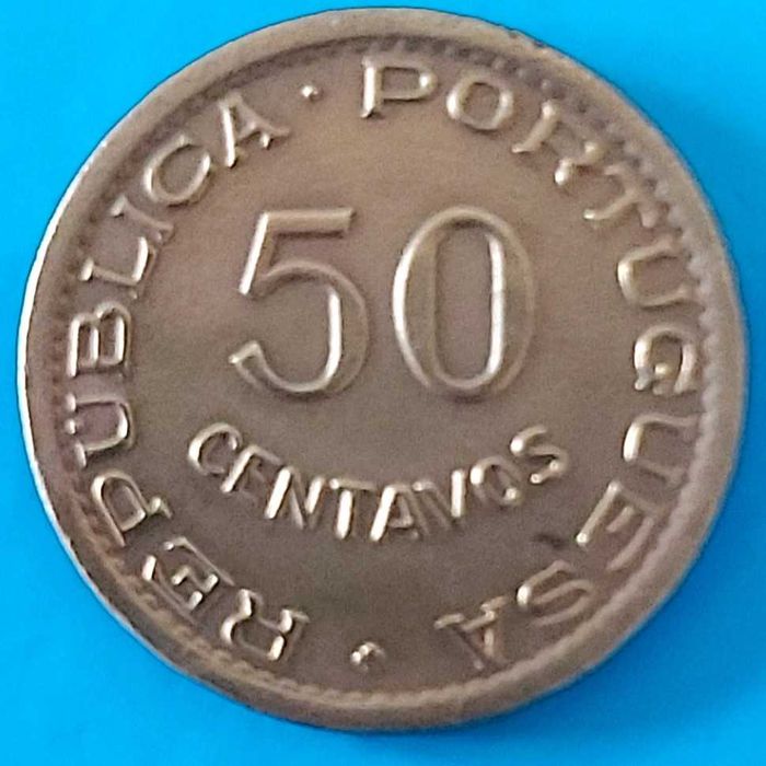50 Centavos de 1957, Republica Portuguesa, Angola