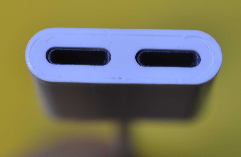 rozdzielacz adapter lightning - 2 x lightning dla telefonu Apple