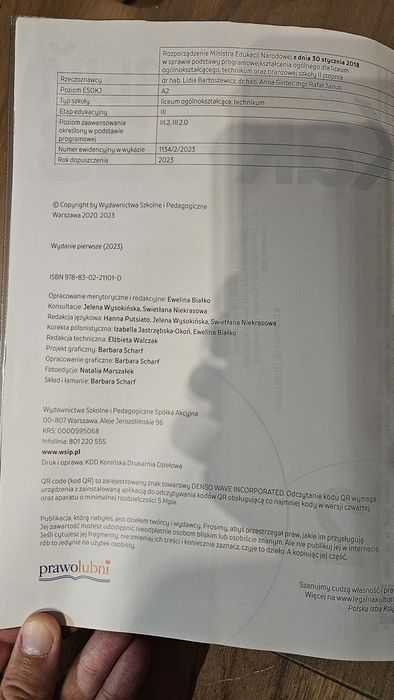 Podrecznik do języka rosyjskiego kl 2 liceum i technikum