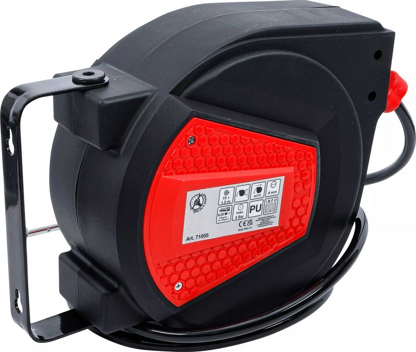 Enrolador de mangueira de ar comprimido | automático | 10 m + 1,5 m