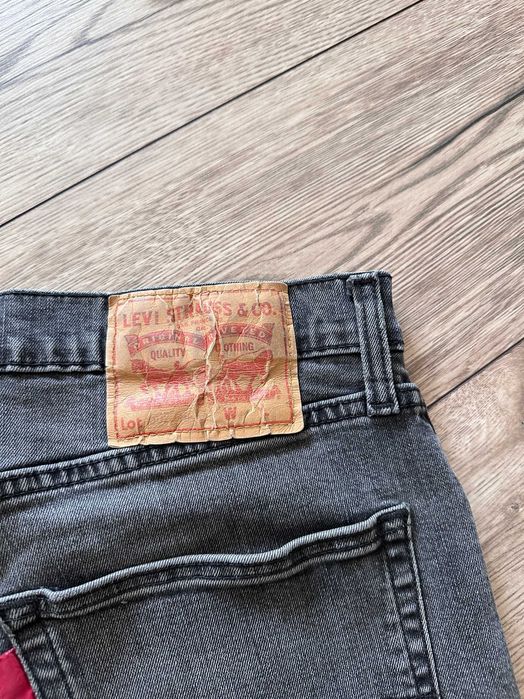 Spodnie jeansowe LEVIS 502 męskie szare denim r. 33 (M)