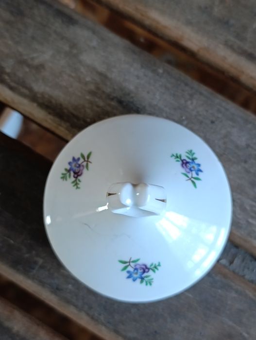 Pokrywka przykrywka porcelana prl
