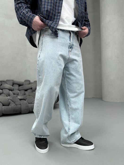 Джинси чоловічі широкі, baggy jeans, штани баггі реп | Джинсы широкие мужские, штаны багги, джынсы беги 90 х rap sk8 | Розмір M