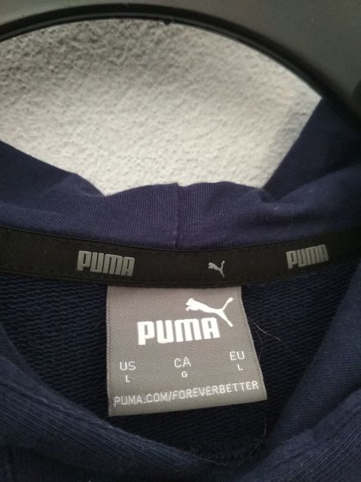 Puma Manchester City granatowa bluza z kapturem L