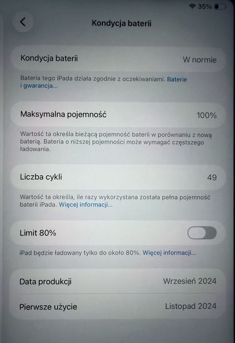 iPad Air M2 256 GB Wi-Fi – STAN IDEALNY