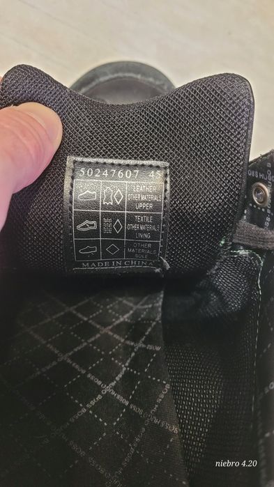 Hugo Boss Green – skórzane sneakersy czarne, rozmiar 45, premium