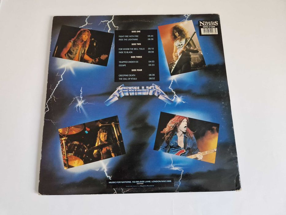 Metallica – Ride The Lightning (2xLP 45 RPM, 1987)