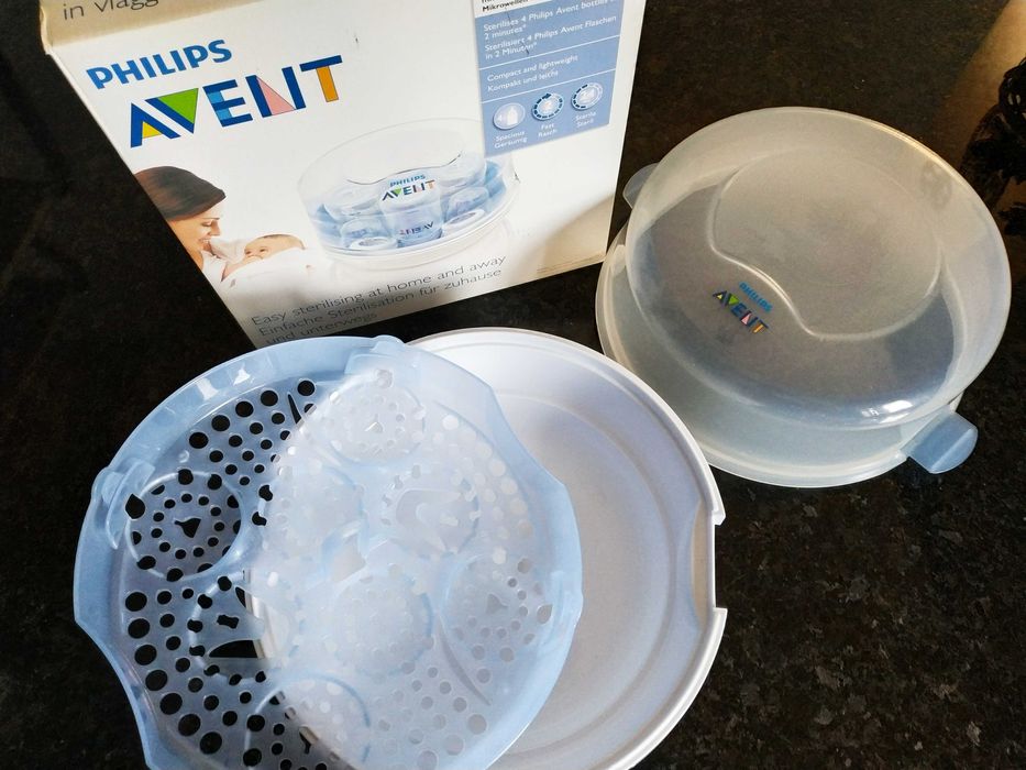 Esterilizador a vapor para micro-ondas, da Philips AVENT
