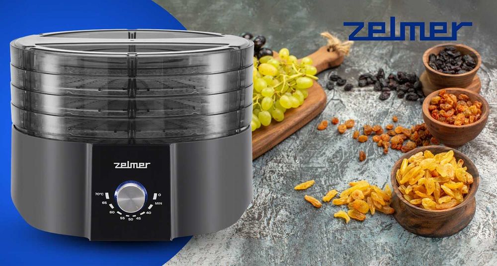 Zelmer Suszarka elektroniczna do grzybów owoców warzyw ziół 520W 4sita