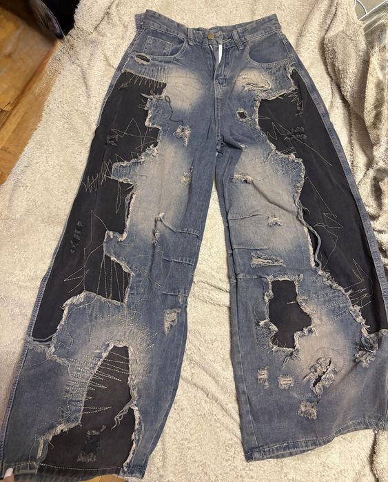 джинси custom y2k opium distressed archive опіум гранж