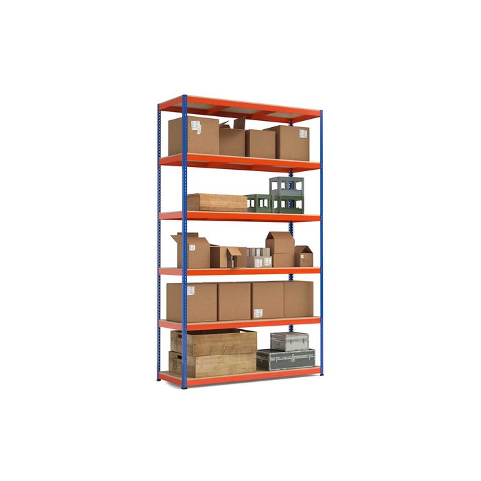 Regał magazynowy metalowy Mocny Profil 2 mm - 6 półek