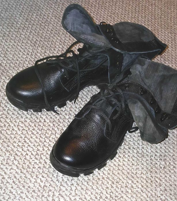 Берці шкіряні 44(43) розмір, нові ботінки, черевики тренінгові, зимові