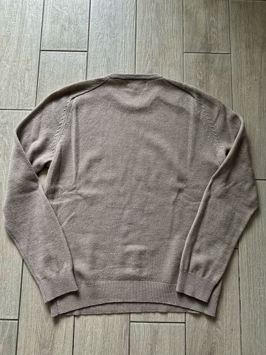 Чоловічий светр коричневий бежевий вовна F&F M 48-50