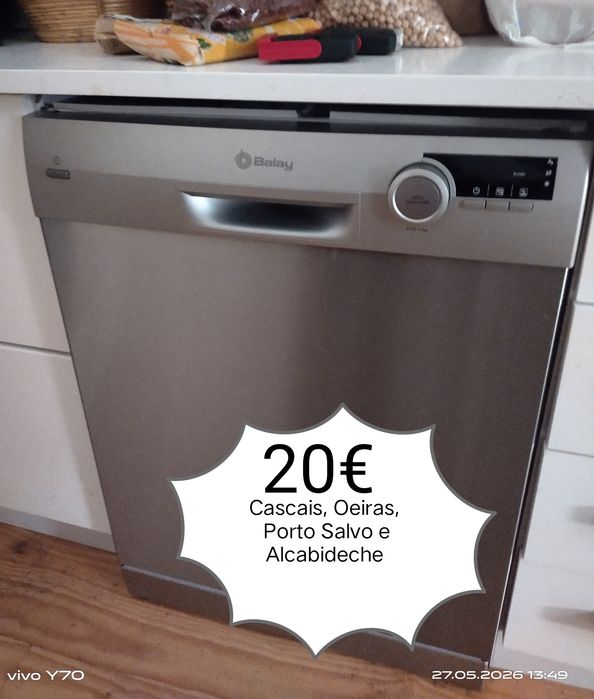 20,00€ Reparação de Máquinas de lavar Loiça, roupa e secar